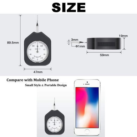 3N Range Tensionmeter Pull & Push Dual-Way Spring Tension Gauge Dial Tension Tester Dual Needle Pointer Newton Force Meter High Accuracy Portable Force Measuring Tool 3N Range Tensionmeter Pull & Push Dual-Way Spring Tension Gauge Dial Tension Tester Dual Needle Pointer Newton Force Meter High Accuracy Portable Force Measuring Tool
